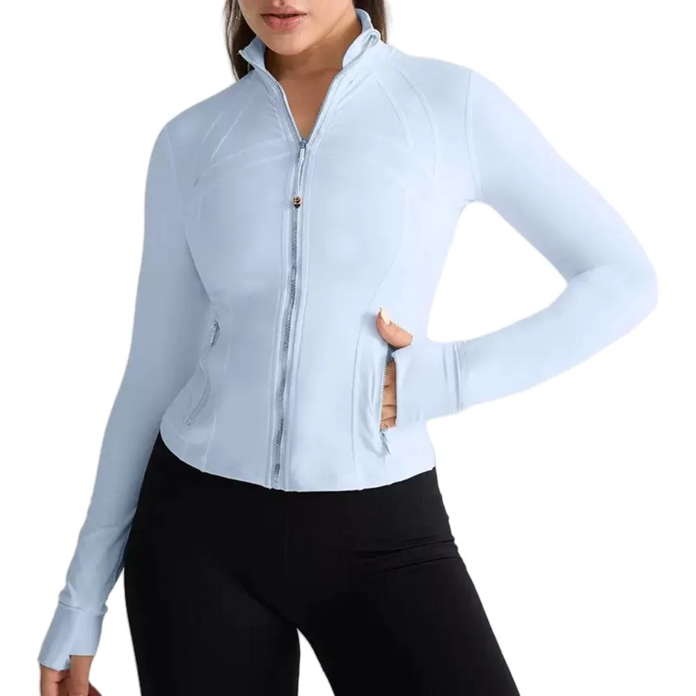 Aiylo Gold Zipper Women's Jacket Sports