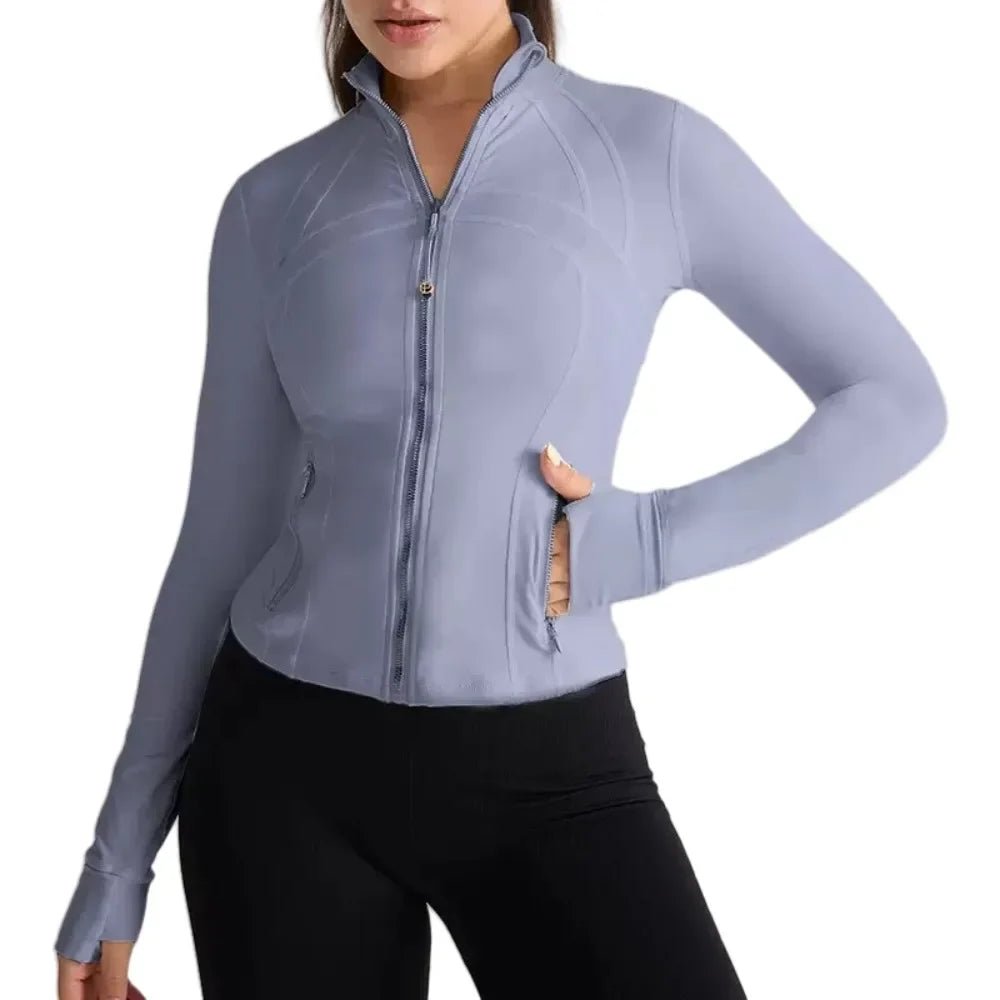 Aiylo Gold Zipper Women's Jacket Sports